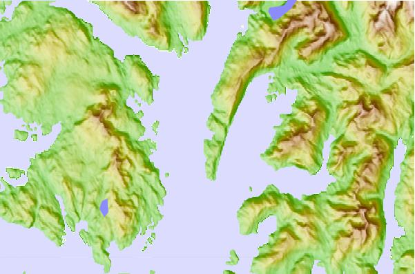 Tide stations located close to Mud Bay, Hetta Inlet, Alaska