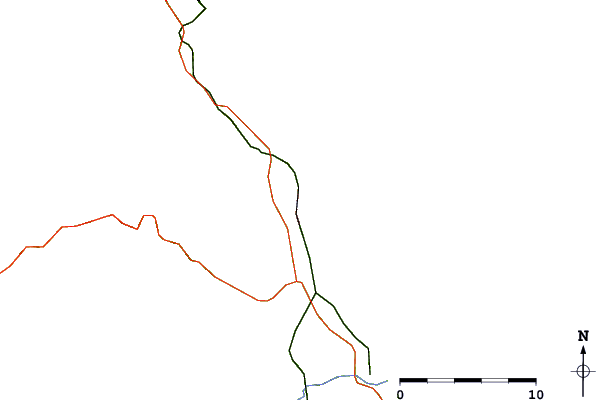 Roads and rivers around Mukho, South Korea