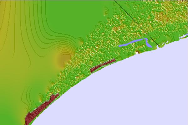 Tide stations located close to Myrtle Beach Airport, ICWW, South Carolina