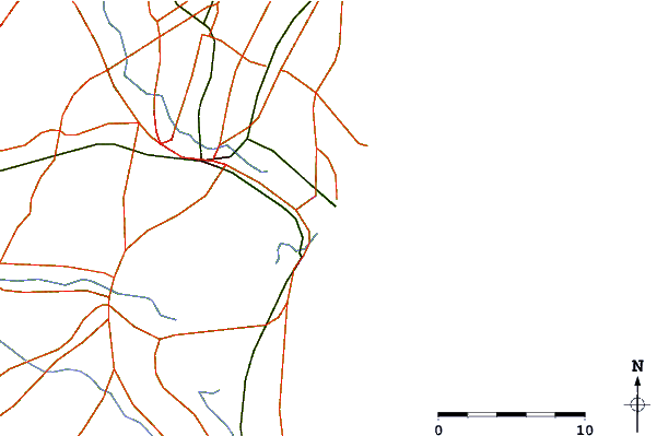 Roads and rivers around Nakaminato, Ibaraki, Japan