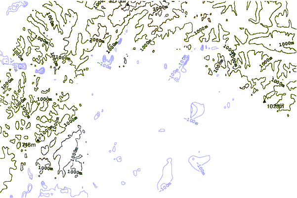 Shoreline around Naked Island, McPherson Passage, Alaska