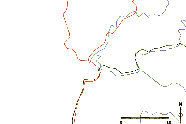 Roads and rivers around Nehalem, Nehalem River, Oregon