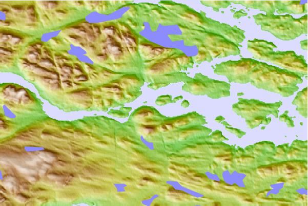 Tide stations located close to Neville Island, Newfoundland