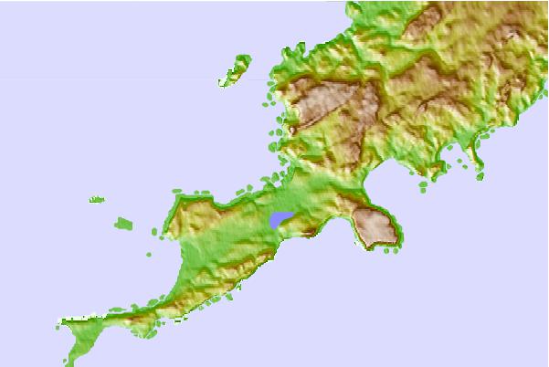 Tide stations located close to Nikolski, Alaska