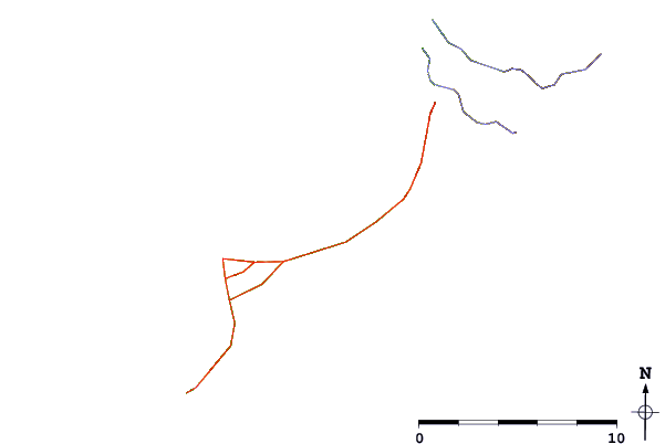 Roads and rivers around Nikolski, Alaska