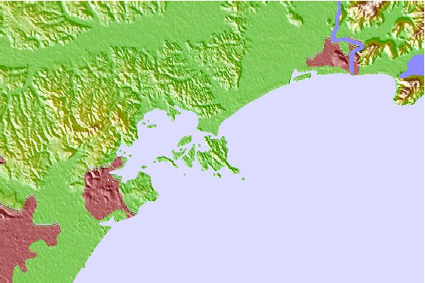 Tide stations located close to Nobiru Wan, Miyagi, Japan