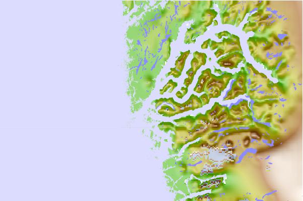 Tide stations located close to Nuuk (Godthåb), Greenland