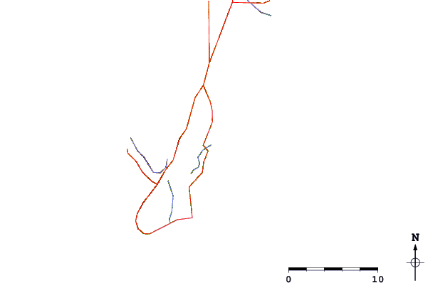 Roads and rivers around O Ura (Tane Ga Sima), Kagosima, Japan