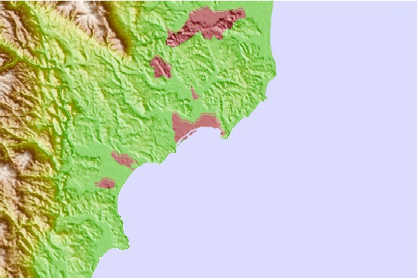 Tide stations located close to Onahama, Fukusima, Japan