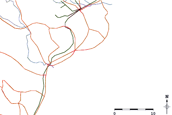 Roads and rivers around Onahama, Fukusima, Japan