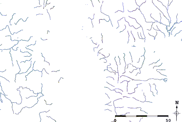 Roads and rivers around Otrick Island, Nunavut