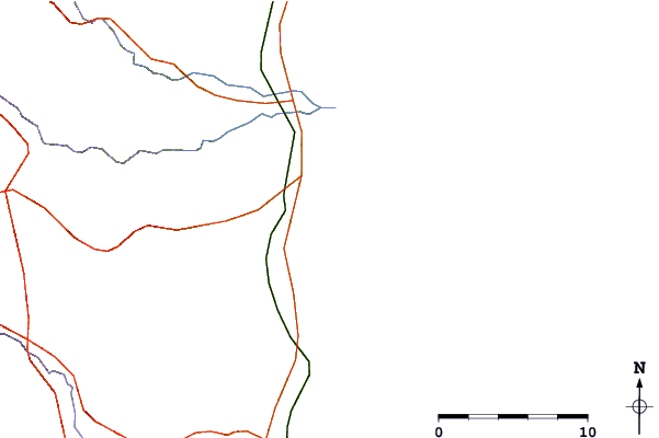 Roads and rivers around Ottozawa, Fukusima, Japan