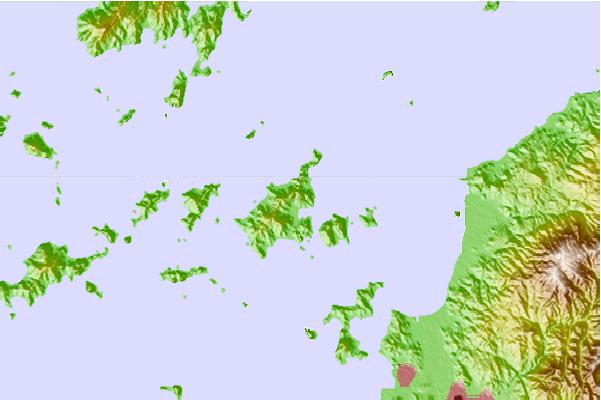 Tide stations located close to Oura (Sekito Seto), Ehime, Japan