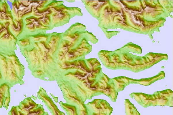 Tide stations located close to Pacofi Bay, British Columbia