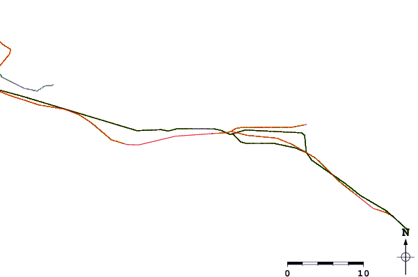 Roads and rivers around Pamban (Passe), India