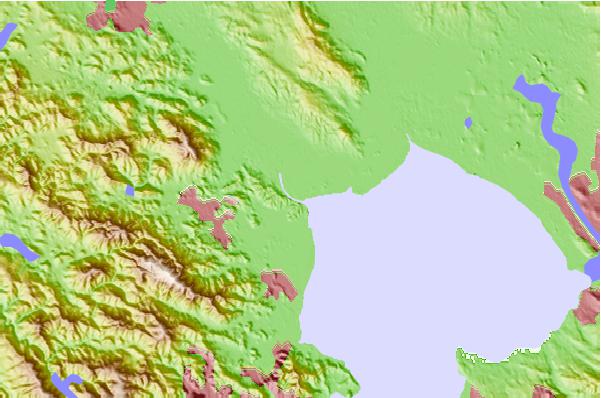 Tide stations located close to Petaluma River entrance, San Pablo Bay, California