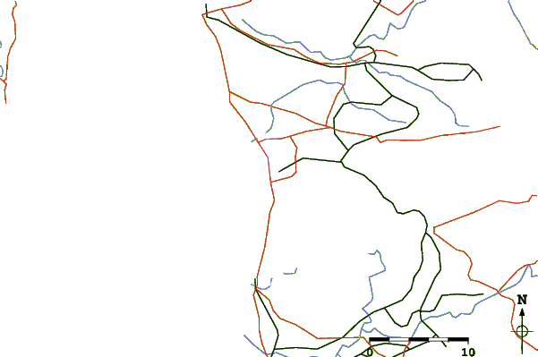 Roads and rivers around Pontevedra