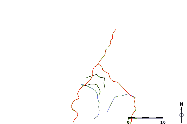 Roads and rivers around Port Castries, Saint Lucia