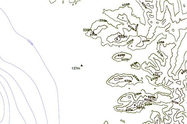 Shoreline around Port Louis, British Columbia