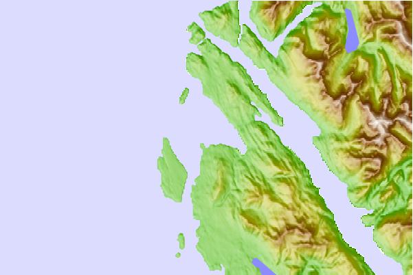 Tide stations located close to Port Simpson, British Columbia