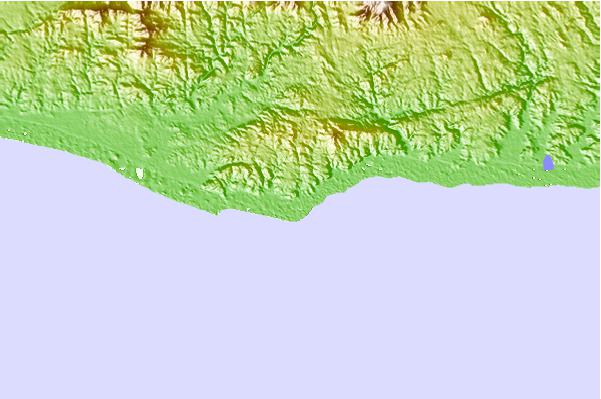 Tide stations located close to Puerto Angel, Oaxaca, Mexico