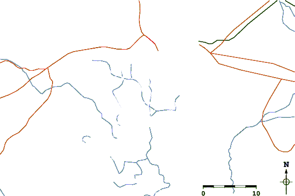 Roads and rivers around Puerto Nuevo, Ecuador