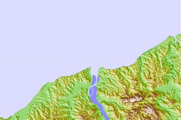 Tide stations located close to Puerto de Esmeraldas, Ecuador