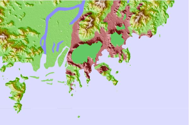 Tide stations located close to Pusan, South Korea