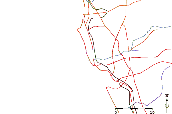 Roads and rivers around Quivira Basin, Mission Bay, California