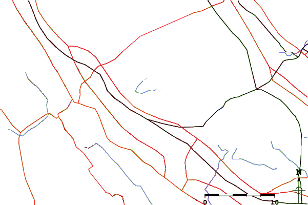 Roads and rivers around Redwood City, Wharf 5, California