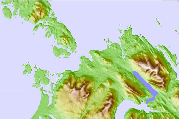 Tide stations located close to Refuge Bay, British Columbia