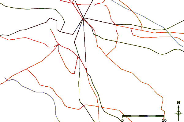 Roads and rivers around Richmond Deepwater Terminal, James River, Virginia