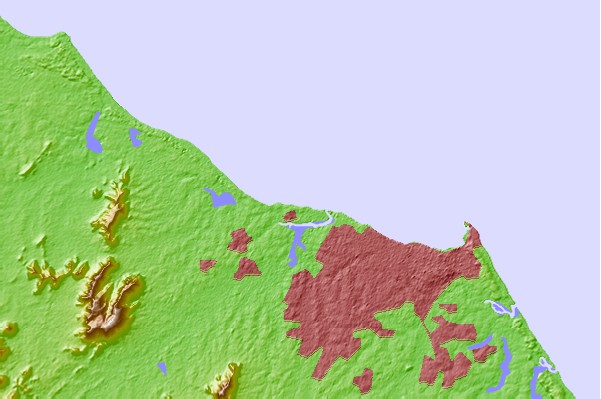 Tide stations located close to Rio Ceara (bar), Brazil