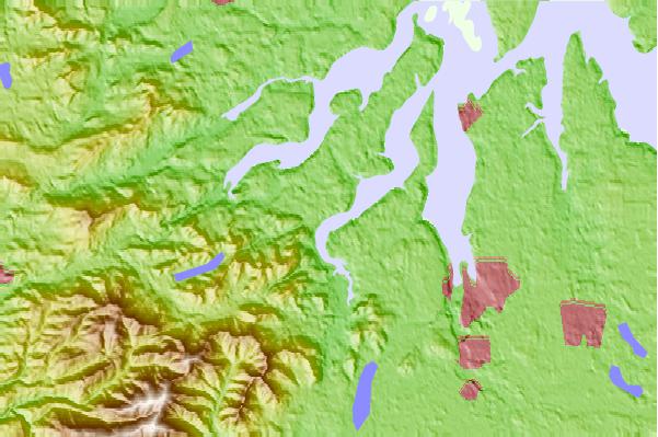 Tide stations located close to Rocky Point, Eld Inlet, Washington