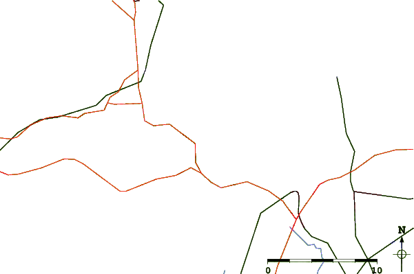 Roads and rivers around Rocky Point, Eld Inlet, Washington