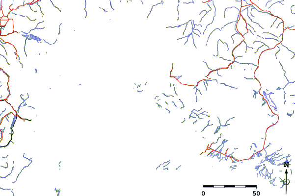 Roads and rivers around Rocky Point, Valdez Arm, Alaska