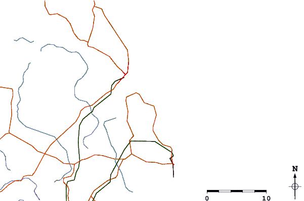 Roads and rivers around Rosslyn Bay, Australia