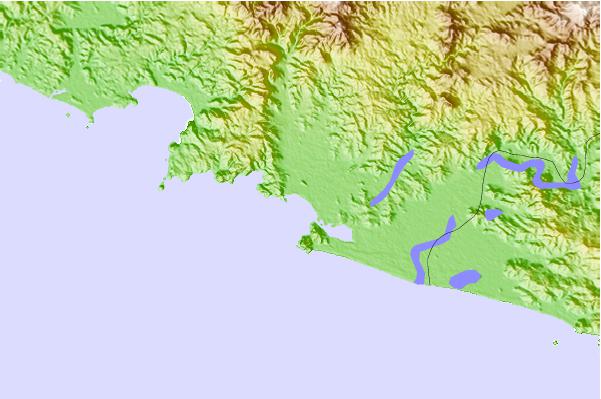 Tide stations located close to San Patricio