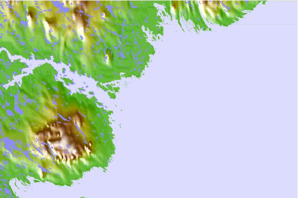 Tide stations located close to Sandpiper Island, Nunavut