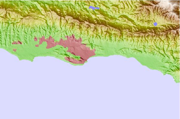 Tide stations located close to Santa Barbara, California