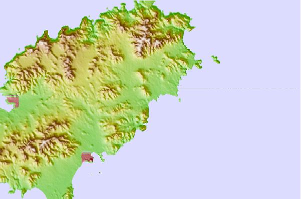 Tide stations located close to Santa Eularia des Riu