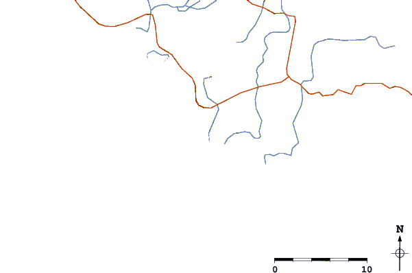 Roads and rivers around Sarigerme
