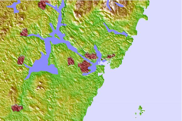 Tide stations located close to Seavey Island, Portsmouth Harbor, New Hampshire (sub)