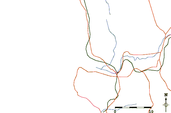 Roads and rivers around Sendai (Kagosima), Kagosima, Japan