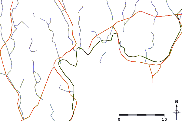 Roads and rivers around Shelburne, Nova Scotia