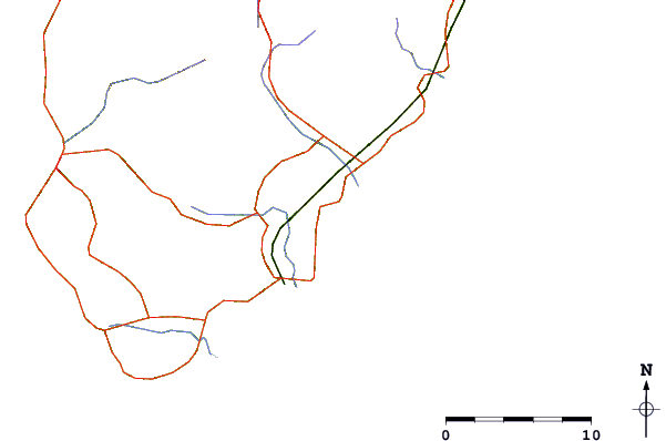 Roads and rivers around Sirahama (Izu), Sizuoka, Japan