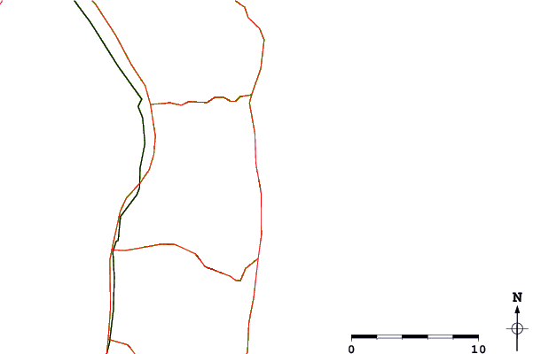 Roads and rivers around Siranuka, Aomori, Japan