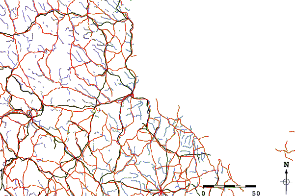 Roads and rivers around Skutskaer