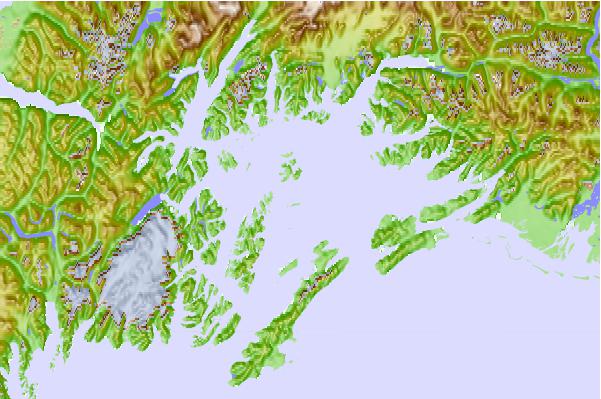 Tide stations located close to Smith Island, Alaska