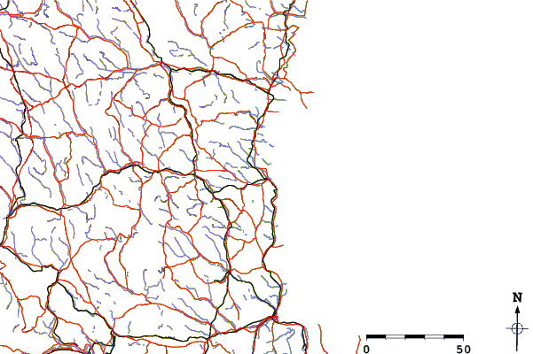 Roads and rivers around Soderhamn